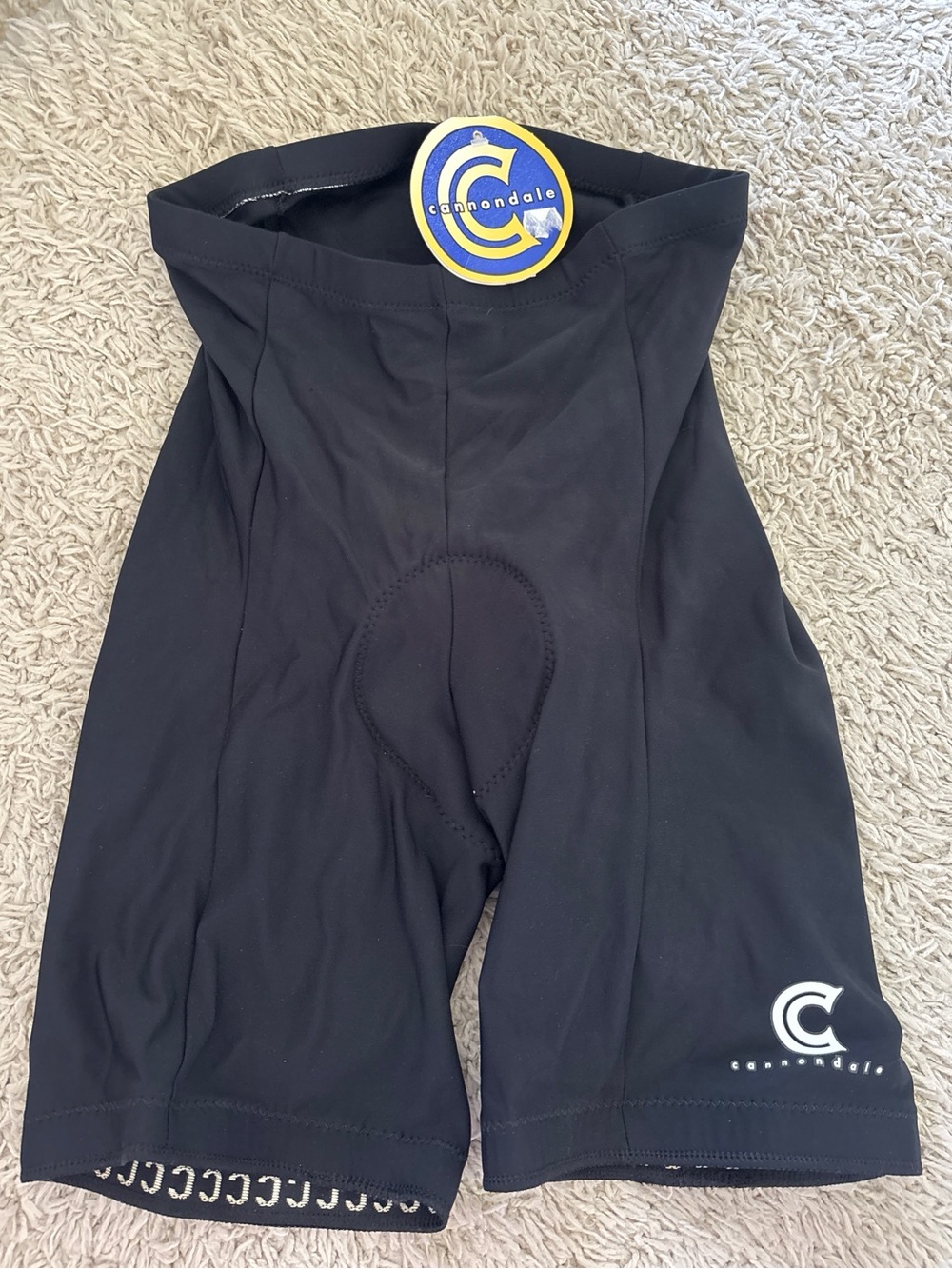 Vintage Cannondale 6-Panel Classic Cycling Shorts Black XL NWT Made in USA - Picture 1 of 5